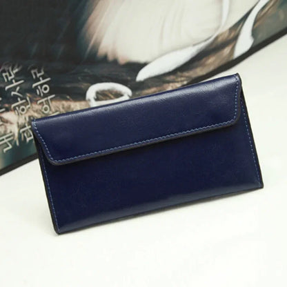 Elegant Leather Ladies Clutch Bag