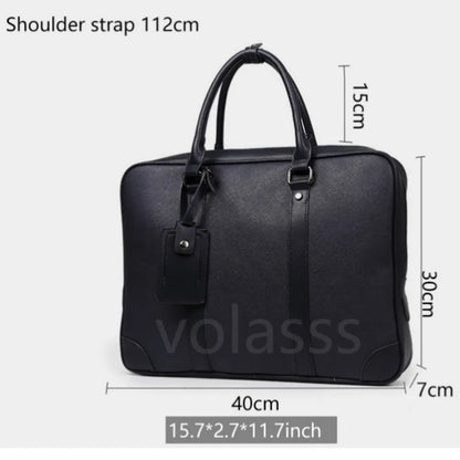 New Men Messenger Computer Bag Man 14-inch Leather Laptop Briefcase Handbag Single Bolso Bags Bandolera Hombre Sac Homme Women
