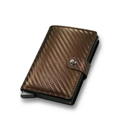 Business Credit Card Holders Leather Men Wallets Rfid Bank Cardholder Case Men VIsit Card Box Anti-theft Wallets Accessories