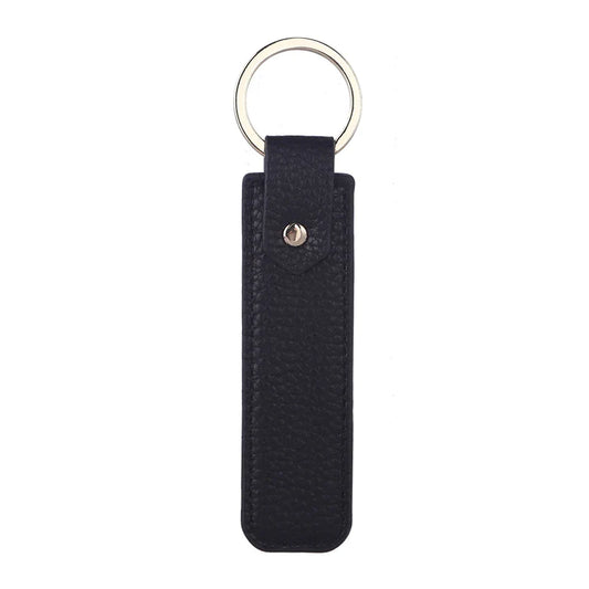 Slim Pebble Leather Keychain
