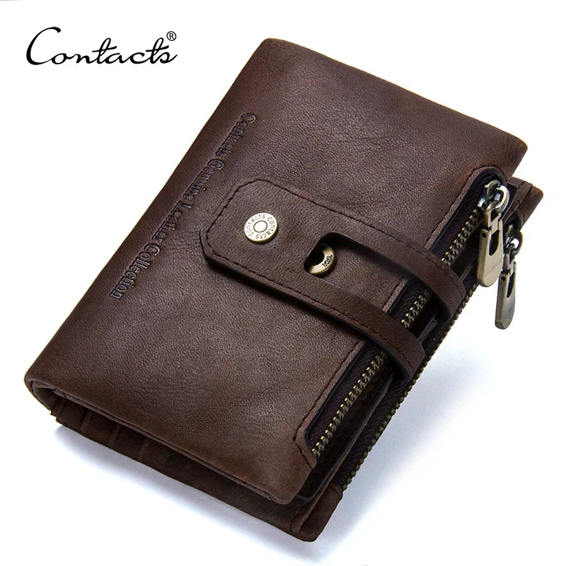 Genuine Leather Short Wallets for Men