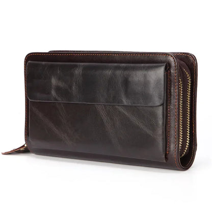 Business Genuine Leather Clutch Wallet  Large Size