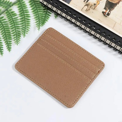 Leather Card Holder RFID Blocking for Case for Men & Women