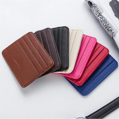 Fashion Slim Minimalist Wallet Leather Credit Card Holder