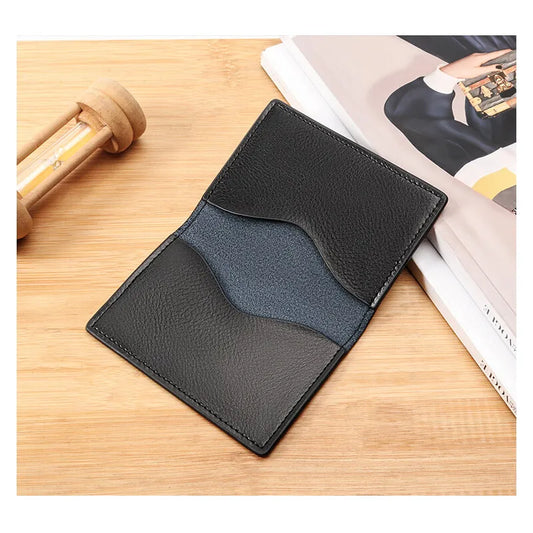 Real Leather Wallet Ins Ultra-thin Fold Unisex