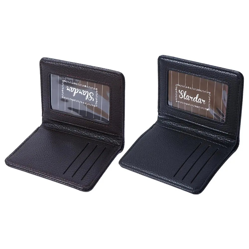 Ultra-thin Fashion PU Leather Mini Money Bag Credit Card Bag Cash Clip ID Card cover Men Wallet Coin Purse Business Card Holder