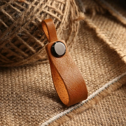 Cowhide Genuine Leather Custom LOGO Keychain Vintage Car Keyring Dermis Personalize Laser Engrave Name Key Chain for Men Women