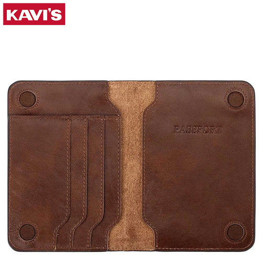 100% Cow Hide Genuine Leather Protective Passport Holder