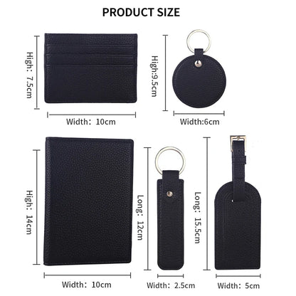Slim Pebble Leather Keychain