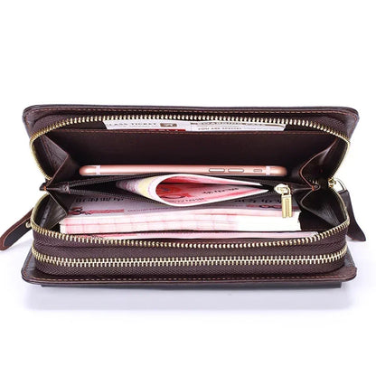 Business Genuine Leather Clutch Wallet  Large Size
