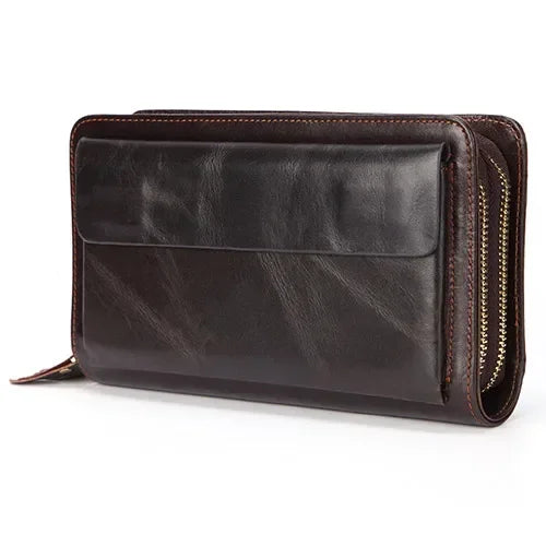 Business Genuine Leather Clutch Wallet  Large Size