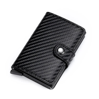 Business Credit Card Holders Leather Men Wallets Rfid Bank Cardholder Case Men VIsit Card Box Anti-theft Wallets Accessories