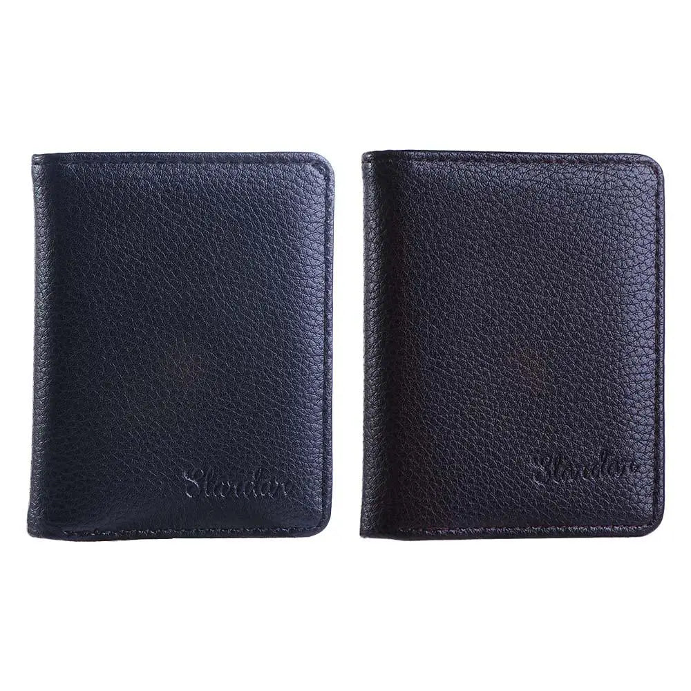 Ultra-thin Fashion PU Leather Mini Money Bag Credit Card Bag Cash Clip ID Card cover Men Wallet Coin Purse Business Card Holder