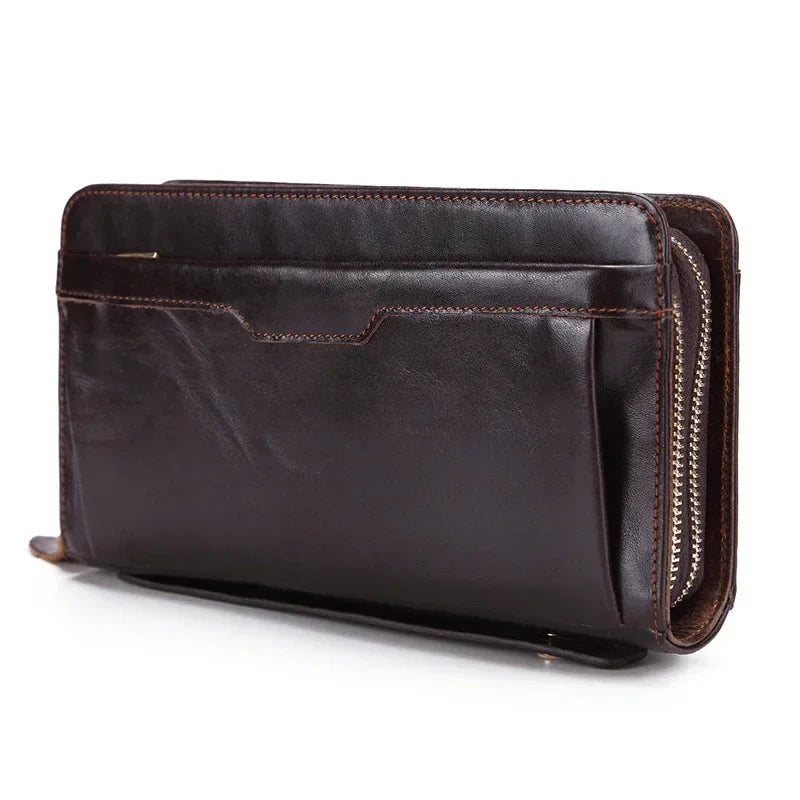 Business Genuine Leather Clutch Wallet  Large Size