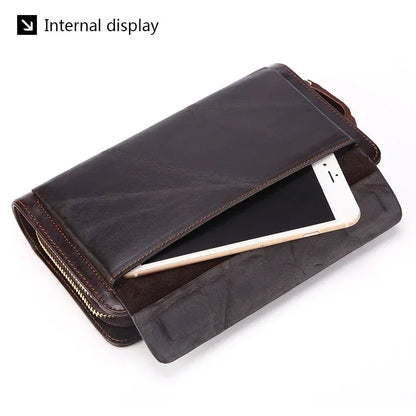 Business Genuine Leather Clutch Wallet  Large Size