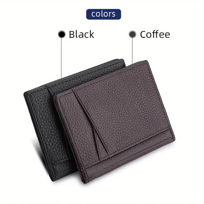 1PC Super Slim Soft Wallet Genuine Leather Mini Credit Card Holder Wallets Purse Thin Small Card Holders Men Wallet