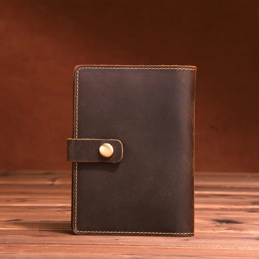Luxury Handmade Cow Leather Travel Passport Holder