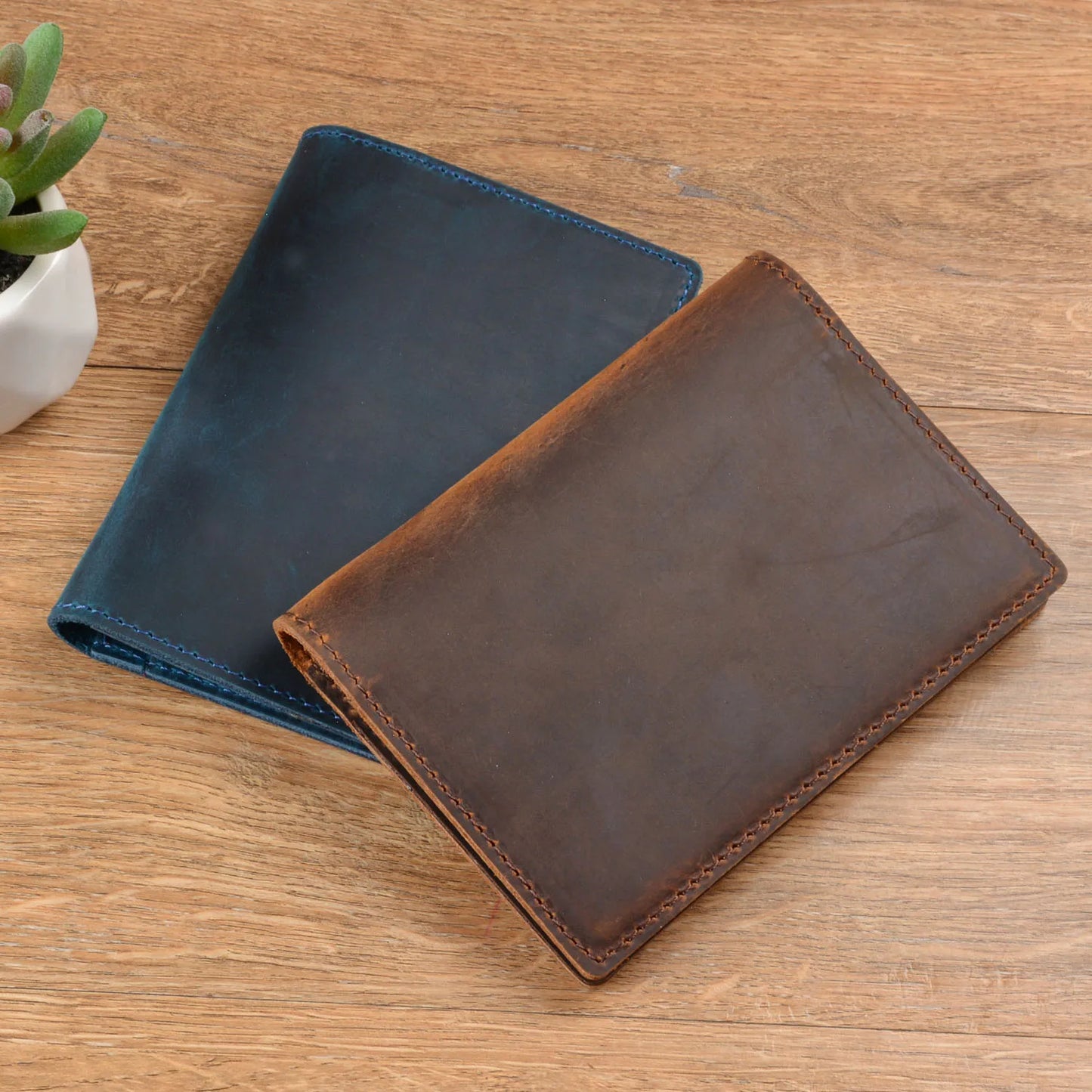 Original Top-Grain Leather Handmade Passport Holder
