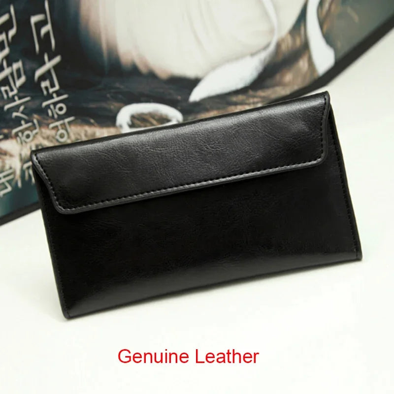 Elegant Leather Ladies Clutch Bag