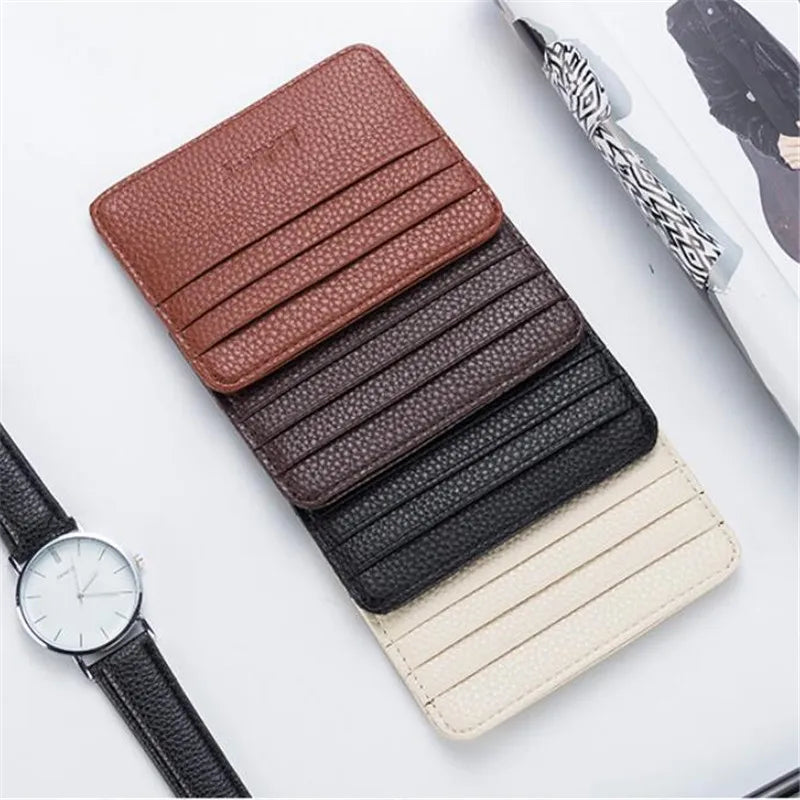 Fashion Slim Minimalist Wallet Leather Credit Card Holder