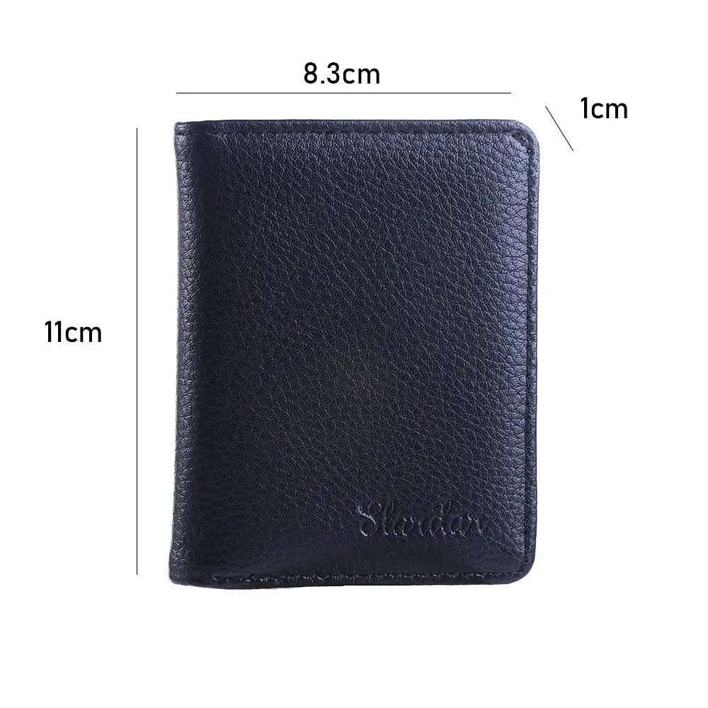 Ultra-thin Fashion PU Leather Mini Money Bag Credit Card Bag Cash Clip ID Card cover Men Wallet Coin Purse Business Card Holder