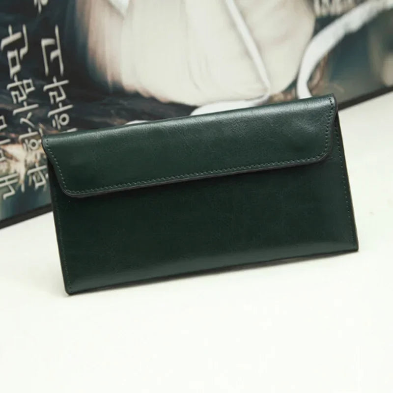 Elegant Leather Ladies Clutch Bag