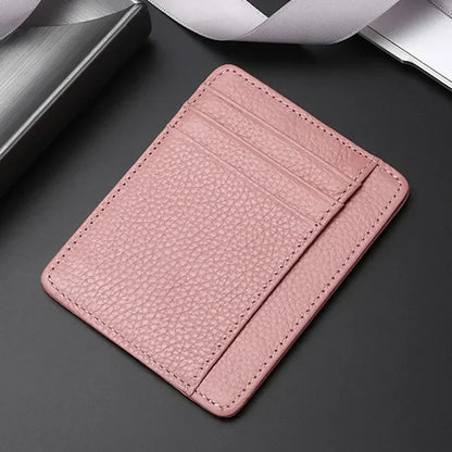 New Fashion Men's Leather Money Clips Wallet Multifunctional Thin Man Card Purses Women ID Business Card for Money Holder Purse