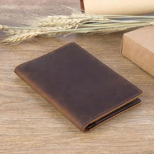 Crazy Horse Leather Passport Case