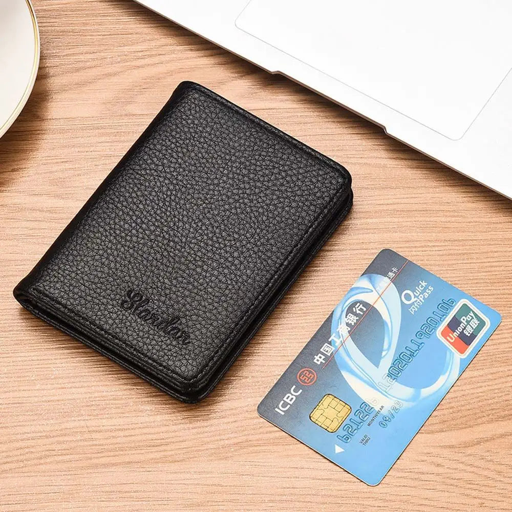 Ultra-thin Fashion PU Leather Mini Money Bag Credit Card Bag Cash Clip ID Card cover Men Wallet Coin Purse Business Card Holder