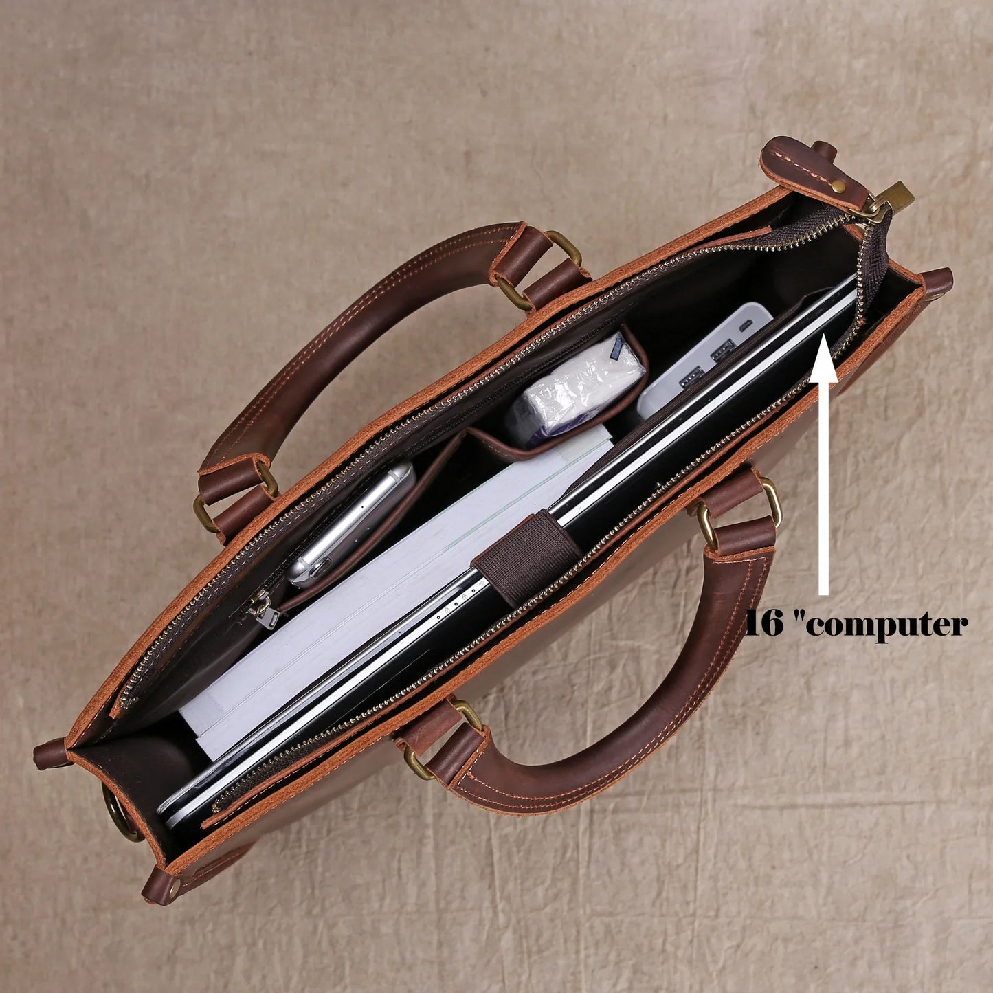 Original Ultra-High Quality Men's Leather Hand Bag