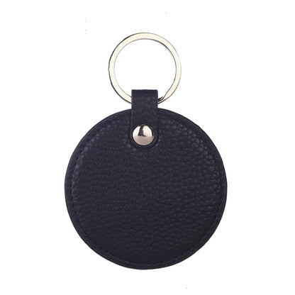 Slim Pebble Leather Keychain