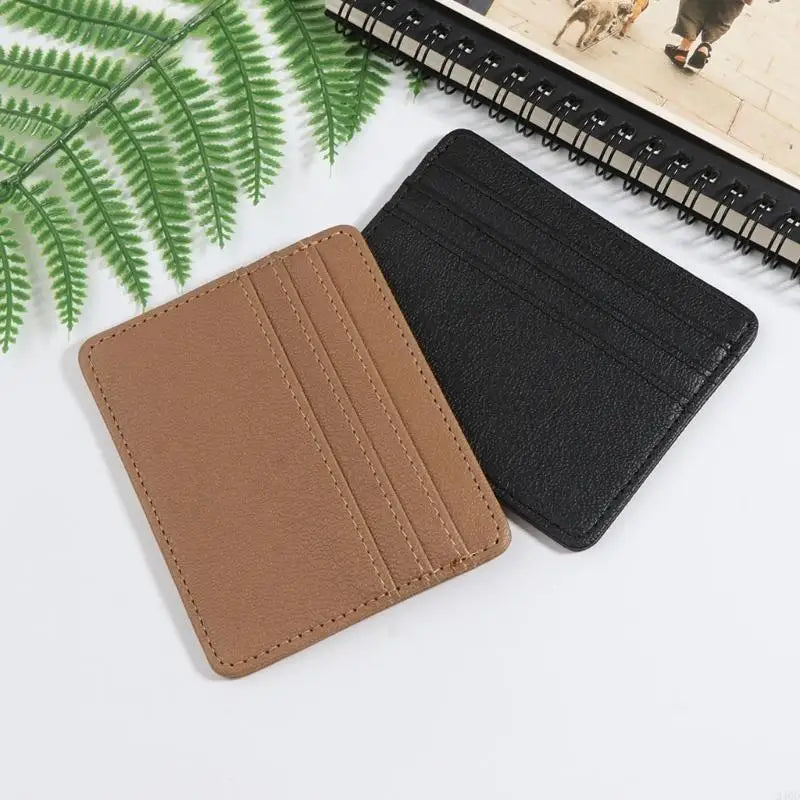 Leather Card Holder RFID Blocking for Case for Men & Women